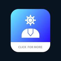 Call Customer Help Service Support Mobile App Button Android and IOS Glyph Version vector