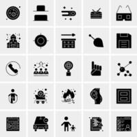 25 iconos de negocios universales vector ilustración de icono creativo para usar en proyectos relacionados con la web y dispositivos móviles