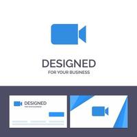 Creative Business Card and Logo template Camera Image Basic Ui Vector Illustration