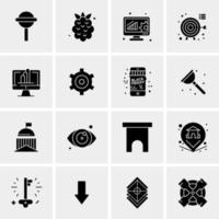 16 Universal Business Icons Vector Creative Icon Illustration to use in web and Mobile Related project