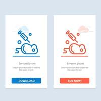 Experiment Laboratory Mouse Science  Blue and Red Download and Buy Now web Widget Card Template vector