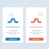 Animal Bug Insect Snake  Blue and Red Download and Buy Now web Widget Card Template vector