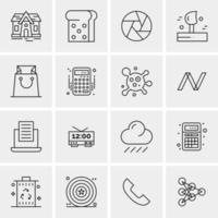 16 Universal Business Icons Vector Creative Icon Illustration to use in web and Mobile Related project