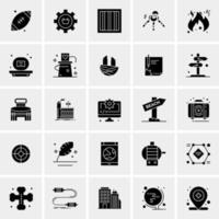 25 iconos de negocios universales vector ilustración de icono creativo para usar en proyectos relacionados con la web y dispositivos móviles