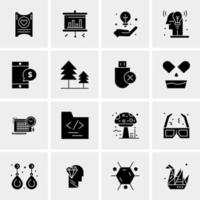 16 Universal Business Icons Vector Creative Icon Illustration to use in web and Mobile Related project