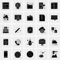 25 iconos de negocios universales vector ilustración de icono creativo para usar en proyectos relacionados con la web y dispositivos móviles