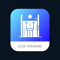 Performance Growth Human Improvement Management Mobile App Button Android and IOS Glyph Version vector