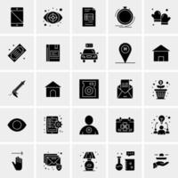 25 iconos de negocios universales vector ilustración de icono creativo para usar en proyectos relacionados con la web y dispositivos móviles