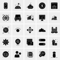 25 iconos de negocios universales vector ilustración de icono creativo para usar en proyectos relacionados con la web y dispositivos móviles