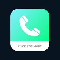 Call Phone Telephone Mobile App Button Android and IOS Glyph Version vector