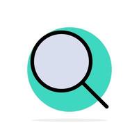 Search Research Basic Ui Abstract Circle Background Flat color Icon vector