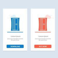 Education Sharpener Tool  Blue and Red Download and Buy Now web Widget Card Template vector