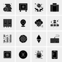 16 Universal Business Icons Vector Creative Icon Illustration to use in web and Mobile Related project