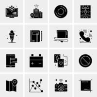 16 Universal Business Icons Vector Creative Icon Illustration to use in web and Mobile Related project