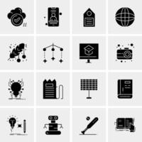 16 Universal Business Icons Vector Creative Icon Illustration to use in web and Mobile Related project