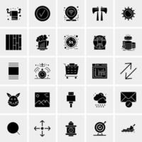 25 iconos de negocios universales vector ilustración de icono creativo para usar en proyectos relacionados con la web y dispositivos móviles