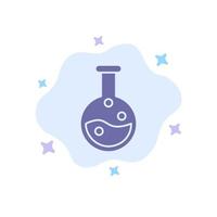 Education Lab Laboratory Blue Icon on Abstract Cloud Background vector