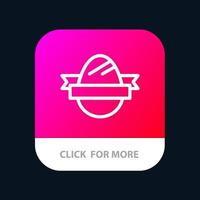 Easter Egg Egg Holiday Holidays Mobile App Button Android and IOS Line Version vector