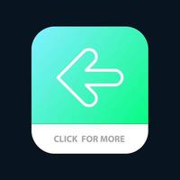 Arrow Arrows Back Point Back Mobile App Button Android and IOS Line Version vector