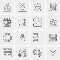 16 Universal Business Icons Vector Creative Icon Illustration to use in web and Mobile Related project