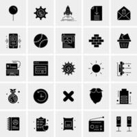 25 iconos de negocios universales vector ilustración de icono creativo para usar en proyectos relacionados con la web y dispositivos móviles