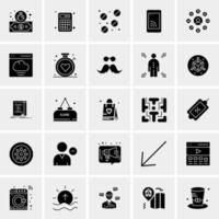 25 iconos de negocios universales vector ilustración de icono creativo para usar en proyectos relacionados con la web y dispositivos móviles