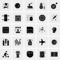 25 iconos de negocios universales vector ilustración de icono creativo para usar en proyectos relacionados con la web y dispositivos móviles