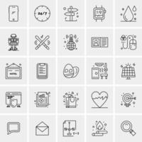 25 Universal Business Icons Vector Creative Icon Illustration to use in web and Mobile Related project