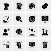 16 Universal Business Icons Vector Creative Icon Illustration to use in web and Mobile Related project