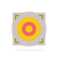 Web Design Speaker Abstract Circle Background Flat color Icon vector