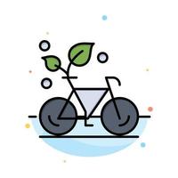 Cycle Eco Friendly Plant Environment Abstract Flat Color Icon Template vector