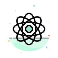 Atom Biochemistry Chemistry Laboratory Abstract Flat Color Icon Template vector