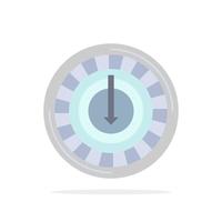 Consumption cost expense lower reduce Flat Color Icon Vector
