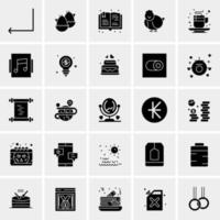 25 iconos de negocios universales vector ilustración de icono creativo para usar en proyectos relacionados con la web y dispositivos móviles