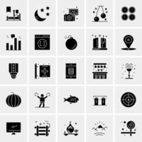 25 Universal Business Icons Vector Creative Icon Illustration to use in web and Mobile Related project