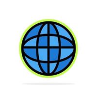 Global Location Internet World Abstract Circle Background Flat color Icon vector