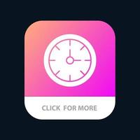 alarma reloj cronómetro tiempo aplicación móvil botón android e ios versión de glifo vector