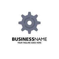 Internet Gear Setting Business Logo Template Flat Color vector