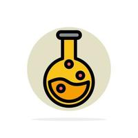 Education Lab Laboratory Abstract Circle Background Flat color Icon vector