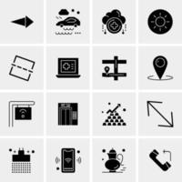 16 Universal Business Icons Vector Creative Icon Illustration to use in web and Mobile Related project