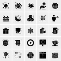 25 iconos de negocios universales vector ilustración de icono creativo para usar en proyectos relacionados con la web y dispositivos móviles