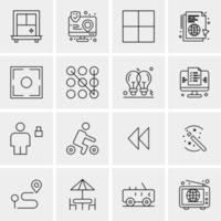 16 Universal Business Icons Vector Creative Icon Illustration to use in web and Mobile Related project