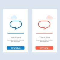 Twitter Chat Chatting  Blue and Red Download and Buy Now web Widget Card Template vector