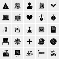 25 iconos de negocios universales vector ilustración de icono creativo para usar en proyectos relacionados con la web y dispositivos móviles