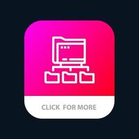 Folder Folders Network Computing Mobile App Button Android and IOS Line Version vector