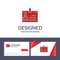 tarjeta de visita creativa y tarjetas de plantilla de logotipo contactos de negocios id oficina personas teléfono vector ilustración