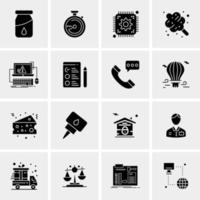 16 Universal Business Icons Vector Creative Icon Illustration to use in web and Mobile Related project