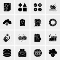 16 Universal Business Icons Vector Creative Icon Illustration to use in web and Mobile Related project