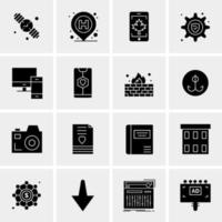 16 Universal Business Icons Vector Creative Icon Illustration to use in web and Mobile Related project