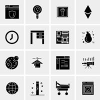 16 Universal Business Icons Vector Creative Icon Illustration to use in web and Mobile Related project